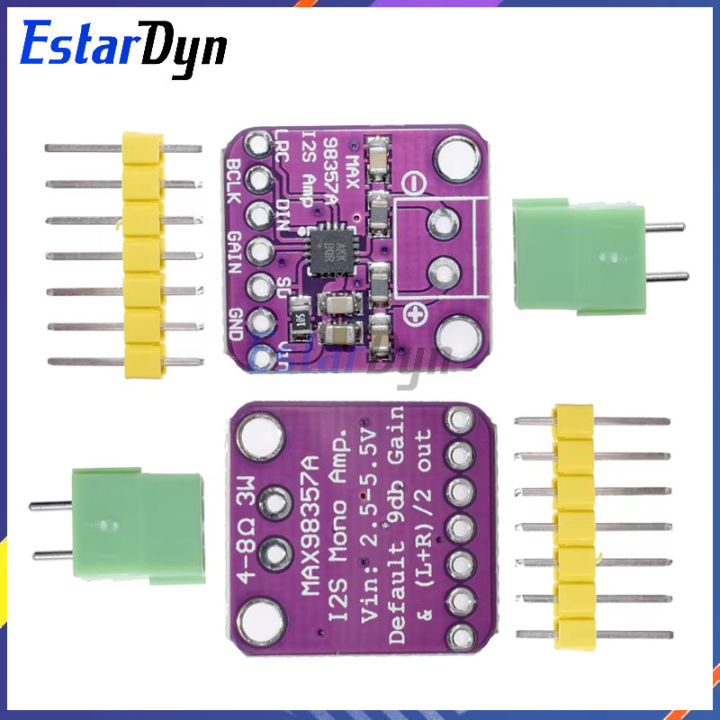 Estardyn Max98357 I2S 3W Class D Amplifier Breakout Interface Dac Decoder Module Filterless Audio Board For Raspberry Pi Esp32