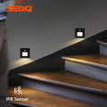 Led Recessed Wall Light PIR Sensor Light Corridor Steps Stairs Lamp Indoor Modern Wall Lighting Fixture Sensor Lamp For Home. 