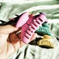 Matte Hair Claw Clips | Aesthetic Korean Style Butterfly Clutches in Pastel Shades | For Thick/Thin Hair. 