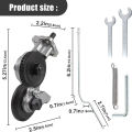 Electric Drill Plate Cutter Attachment Double Headed Free Cutting Tools Iron Metal Sheet Cutter Plate Punch Scissors. 
