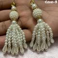 Fancy Dress/Blouse Jhul Tassel - Pearl, Cowrie & Crystal Design.