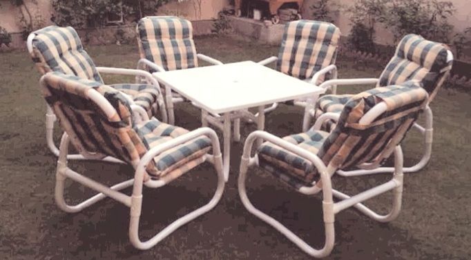 (%204%20chairs%201%20table%20)%20PVC%20Lawn%20Chairs%20Waterproof%20High-quality%20Outdoor%20Garden%20Chair%20-%20Image%202