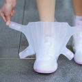 1 Set Non-Slip Waterproof Kids Rain Shoe Covers, Cartoon Unicorn Design, Zip PVC Solid Rain Galoshes. 