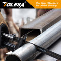 TOLESA 5PCS 6in Heavy Metal Cutting Reciprocating Saw Blades 14TPI Cast-Iron Bi-Metal Sabre Saw Blades for Metal Pipe, Rebar. 