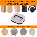 Office Chair Wheel Stopper Furniture Caster Cups Wood Floor Protectors Anti Vibration Pad Chair Roller Feet Anti-slip Mat.