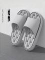 Couple Style Spring and Summer Eva Soft Thick-Soled Hollow-Out Honeycomb Massage Pattern Indoor Bathroom Outdoor Leisure Comfortable Slide Slippers for Men and Women. 