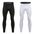Men Compression Base Layer Running Tight Shorts Sport 3/4 Cropped Pant Leggings Gym Basketball Fitness Exercise Cycling Trousers. 
