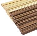 50pcs Soft Wood DIY Wooden Strip Craft Square Light Wood Handcrafted Logs Soft Wood Clear Texture Easy to Cut. 