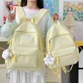 New Stylish Embroidered Backpack Korean Japanese Style Cute Casual School Bag for Girls Students Daily Commute Travel Bag. 