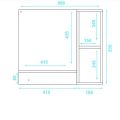 Wood Bathroom Cabinet with Mirror_mirror cabiet antique house. 