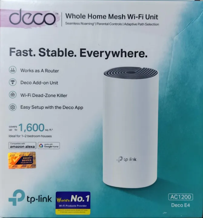 TP-Link%20Deco%20E4%20AC1200%20Whole%20Home%20Mesh%20Wi-Fi%20Unit/Dual-band%20Mesh%20Router%20(1%20Pack%20-%20Image%202