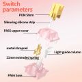 Outemu Silent Peach V3 Switch Lubed Silent Lemon V3 Switches Mechanical Keyboard Linear Tactile 5Pin Hot swap Pre Lubed POM. 