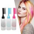 Root Comb Applicator Bottle, 1Pcs Hair Oil Applicator Colorful Plastic Squeeze Bottle Applicator Brush, Hair Dye Bottle Brush with Graduated Scale, for Hair Dye Barber Salon.