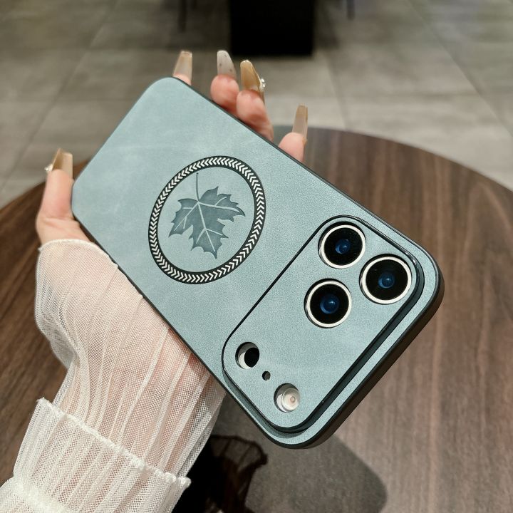 For%20Magsafe%20Magnetic%20Retro%20PU%20Leather%20Maple%20Leaf%20Pattern%20Phone%20case%20for%20iPhone%2017%20Air%2016%20E%2015%2014%20Plus%2013%2012%2011%20ProMax%20Back%20Cover%20-%20Image%208