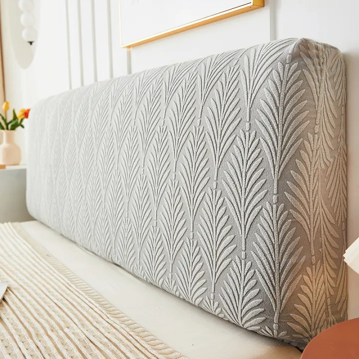 1pc%20Jacquard%20Bed%20Headboard%20Cover%20Solid%20Color%20Elastic%20Bed%20Head%20Slipcover%20Leaves%20Printed%20All-inclusive%20Bed%20Backrest%20Cover%20Bedroom%20-%20Image%205