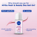 International Thailand Product Nivea Pearl & Beauty Anti-perspirant With 0% Alcohol Deo Roll-On Used For male /Female...50 Ml. 