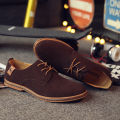 Men's Spring Suede Casual Oxfords Shoes Breathable Comfort Matte Finish Business Shoes Classic Sneakers Footwear Dress Shoes.