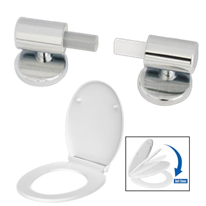 Toilet Soft Close Hinges Seat Hinge Replacement Traditional Contemporary Toilet Lid Hinges Fixing Connector Bathroom Accessories
