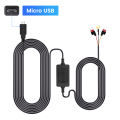 3A 3.5m Car Dash Cam DVR 12-24v Hardwire Cable Kit Step-Down Line Mini / Micro / Type-C USB Interface Charger Dashcam Camera. 