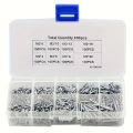 800pcs Self Tapping Wood Screws Set, M2 Phillips Flat Head Sheet Metal Screw, Self Tapping Screws Assortment Kit. 