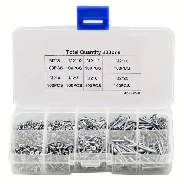 800pcs%20Self%20Tapping%20Wood%20Screws%20Set,%20M2%20Phillips%20Flat%20Head%20Sheet%20Metal%20Screw,%20Self%20Tapping%20Screws%20Assortment%20Kit%20-%20Image%205