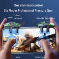 2pcs Mobile Phone Game Trigger Gamepad Joystick 6-Finger Aim Shooting L1 R1 Key Button Game Fingertips For PUBG Game Controller.