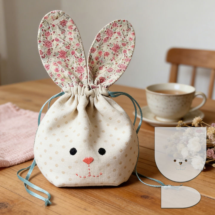 YOMDID%202pcs%20Easter%20Bunny%20Sewing%20Template%20DIY%20Storage%20Bag%20Quilting%20Template%20Handmade%20Storage%20Bag%20Crafting%20Creative%20Sewing%20Tool%20-%20Image%202