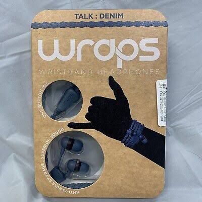 Wraps Wearable Braided Wristband Headphone Earbuds, for wrist also new sleek design for sports lover best