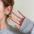 Asymmetric Cute Little Mouse Cheese Stud Earrings For Women Lovely Sweet Small Earrings Party Daily Versatile Jewelry .