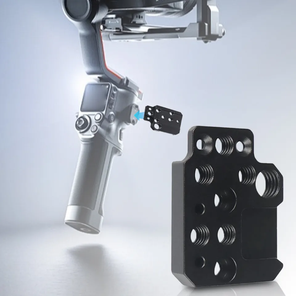 thumbnail image 2 of Neewer Metal Phone Tripod Mount With Cold Shoe Mount & NATO Clamp For DJI RS4 RS3 Pro RS2 RSC2 2 of 11
