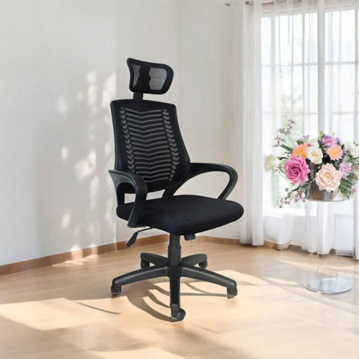 (JZ-OF27)Executive CHAIR (V-mesh) with headrest