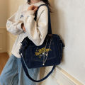 Large Capacity Denim Bag for Women's Casual Versatile Crossbody Commuting Bag Travel Casual Crossbody Bag Storage Bag Handbag. 