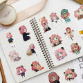 50pcs Cartoon SPY×FAMILY Anime Stickers Anya Forger Decals Kids Toys Skateboard Laptop Motorcycle Phone Car Waterproof Sticker.