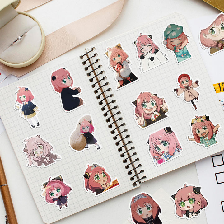 50pcs%20Cartoon%20SPY%C3%97FAMILY%20Anime%20Stickers%20Anya%20Forger%20Decals%20Kids%20Toys%20Skateboard%20Laptop%20Motorcycle%20Phone%20Car%20Waterproof%20Sticker%20-%20Image%206