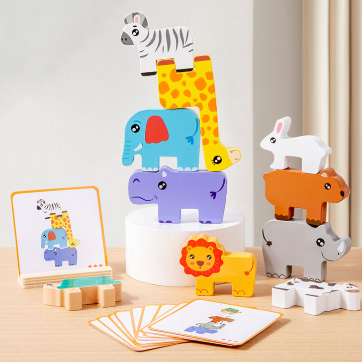 Wooden%20Animal%20Stacking%20Block%20Game%20Shape%20Matching%20Puzzle%20Balance%20Toy%20Montessori%20Fine%20Motor%20Training%20Educational%20Toys%20For%20Children%20-%20Image%202