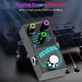 Guitar Effects Pedal Digital Reverb Guitar 9 Different Reverb Guitar Effect Pedal Wireless Accompaniment DECAY/MIX Luminous. 