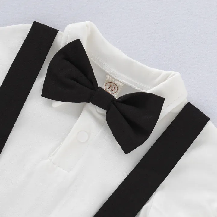 Mini%20Gentleman%20Outfit%20Newborn%20Baby%20Boy%20Formal%20Costumes%20Short%20Sleeve%20Shirt%20With%20Bow%20+%20Romper%20Short%20Pants%20Summer%20Fashion%202%20Pcs%20Set%20-%20Image%203