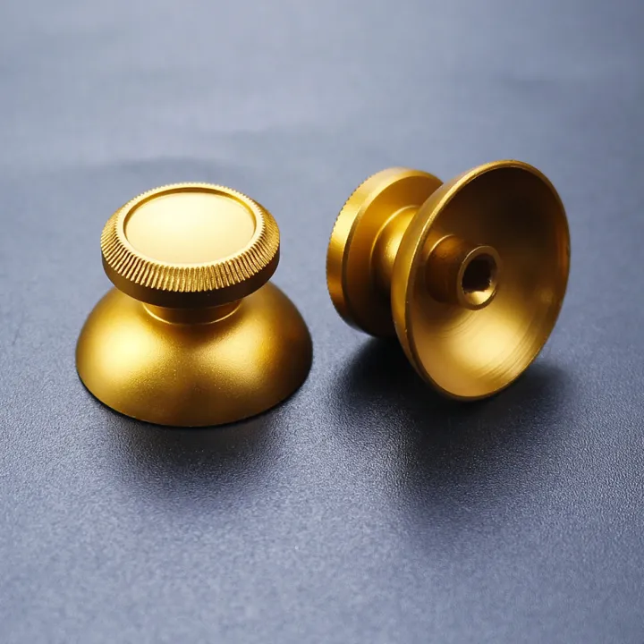 JCD%202pcs%20Aluminum%20Metal%203D%20Analog%20Joystick%20Thumb%20Stick%20Grip%20Cap%20Replacement%20Buttons%20For%20PS4%20Slim/Pro/Xbox%20One%20Slim%20Controller%20-%20Image%204