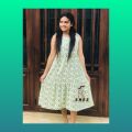 Sleeveless cotton Frock for ladies. 