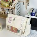 2025 New Japanese Harajuku School Bags for Teenage Girls New Transparent Itabag Crossbody Bag DIY Badges Display Plate Ita Bag. 