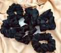12 pcsBlack Crunchies plus poni For Hair Accessoires Women Girls. 