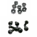 250pcs/box M3 Black Plastic Nylon Insulated Hex Standoff Hexagon Pillar Spacer Column Screw Nut Mix Size Assortment Kit Set.
