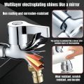 Copper mouthed washing machine faucet, 1/2 inch 4-point, wall mounted garden balcony faucet, quick connect single cooling faucet. 
