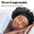 Satin Bonnet Silk Hair Bonnet for Sleeping, Sleep Bonnets for Women Large Wide Soft Band Sleep Cap for Curly Hair Braids. 