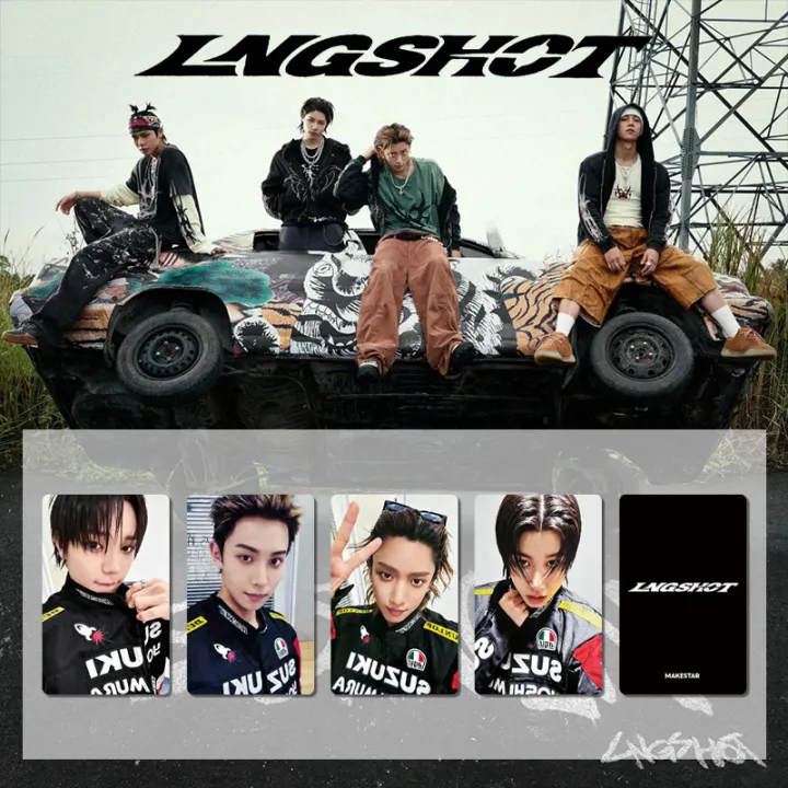NEW%20%20debut%20album%20SHOT%20CALLERS%20mini-album%20LNGSHOT%20Louis%20Ohyul%20Ryul%20Woojin%20special%20edition%20card,%20motorcycle%20card,%20merchandise%20-%20Image%206