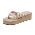 2025 Fashion Women Flip Flops Summer Beach Platform Slippers Casual Outside Wedges Sandals Summer Women Shoes. 