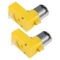 4pcs TT Motor Smart Car Robot Gear Motor Wheel Kit 3-6V DC Electric Gear TT Motor L Shape Dual Shaft Intelligent for Robot Car. 