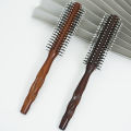 Hair Round Comb Natural Wood Handle Round Barrel Hair Comb For Thin Or Short Hair Men Women Use Anti Static Brush Styling Tools. 