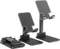 Mobile Stand T1 Universal Adjustable Desktop Tablet Mobile Phone Stand Black Color. 
