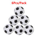 3.2cm 6Pcs/Pack Table Soccer Foosballs Game Replacements Mini Football Balls Black and White Tabletop Decor Kids Sport . 